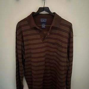 Faconnable long sleeve polo men’s large